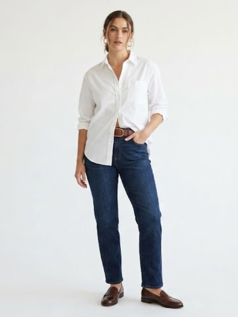 Hudson Jeans High Rise Straight Leg Crop Jeans Size 10